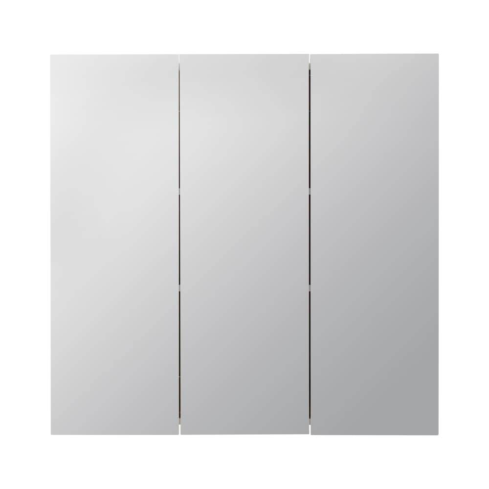 Style Selections 24.25-in x 25-in Surface Mount White Mirrored Medicine Cabinet | 10224