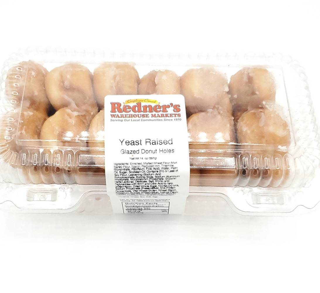 Redner's Yeast Raised Glazed Donut Holes