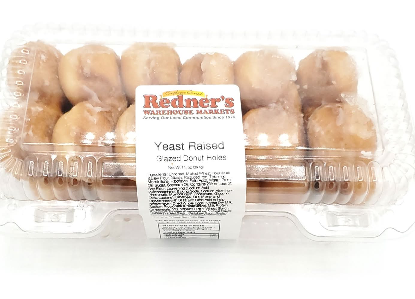 Redner's Yeast Raised Glazed Donut Holes