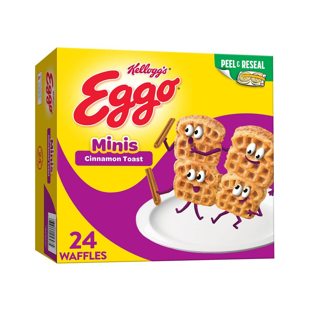 Eggo Family pack Cinnamon Toast Mini Waffles (25.8 oz, 24 ct)