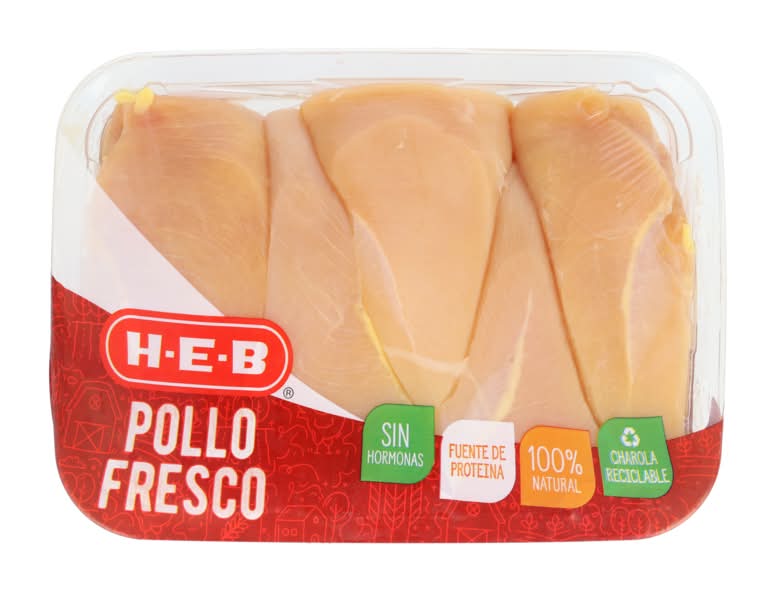 Pechuga sin hueso de pollo amarilla fresca
