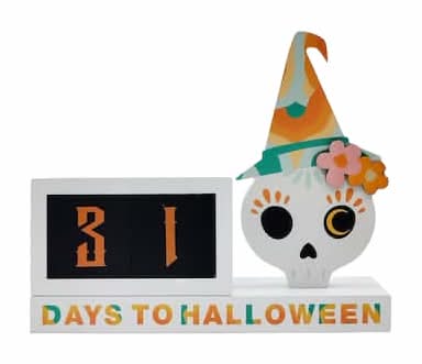 8" Skull Halloween Countdown By Ashland