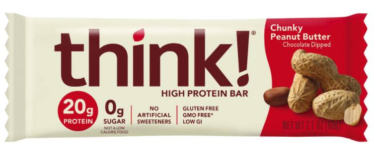 think! Chunky Protein Bar, Peanut Butter (2.1 oz)