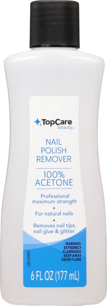 Topcare Nail Polish Remover, 100% Acetone 6 Oz