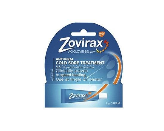 Zovirax Cold Sore Cream Tube 2g