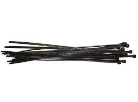Macrotel amarra cables 3 x 250 mm plástico negro (25 amarra cable)