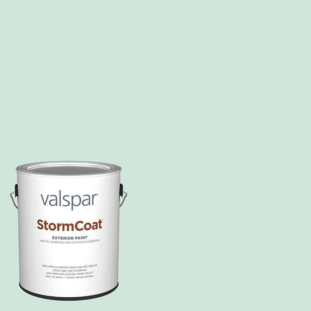 Valspar Storm Coat Semi-gloss Icy Mint 6001-7a Latex Exterior Paint (1-Gallon) | 6001-7A-147491