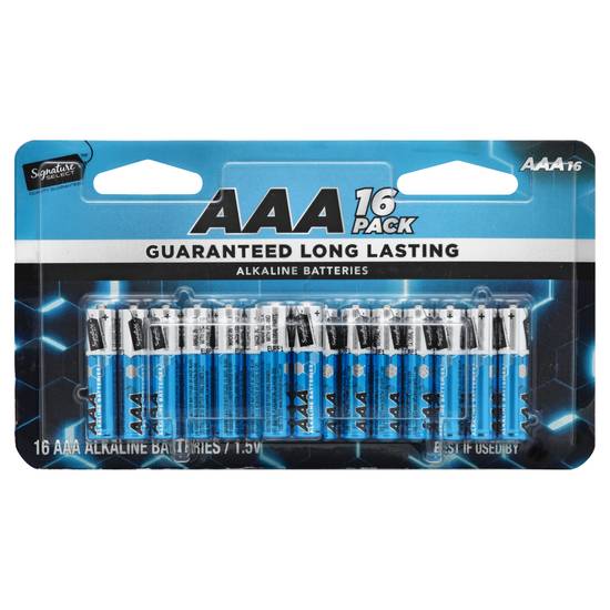 Signature Select Aaa Alkaline Batteries (16 ct)