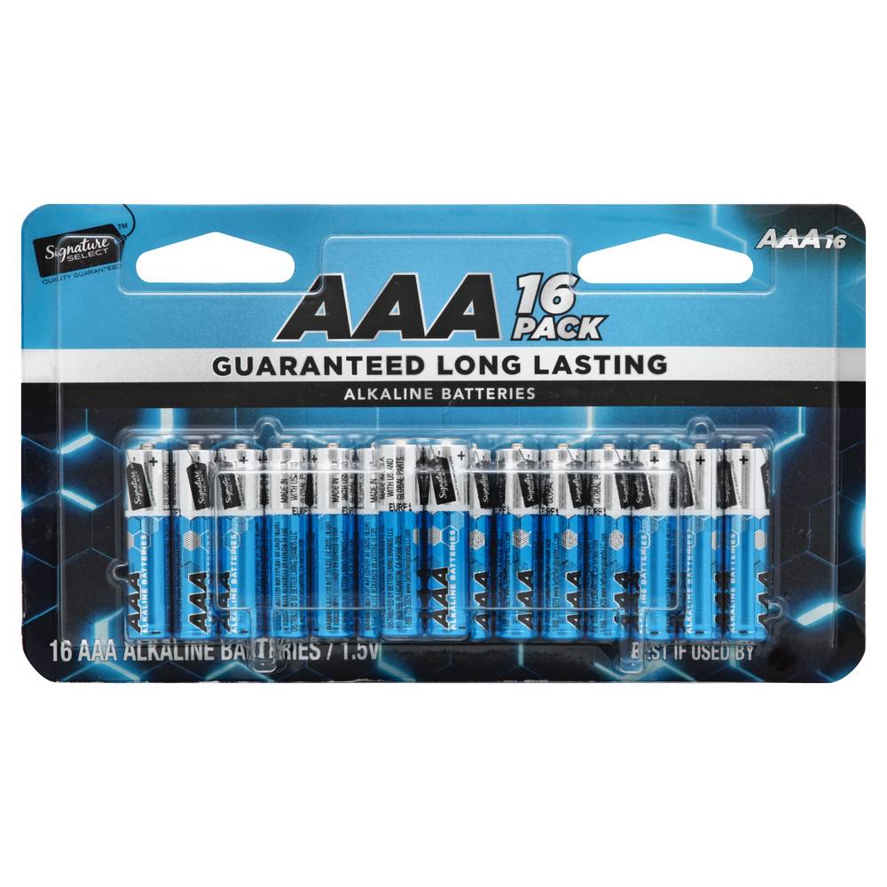 Signature Select Aaa Alkaline Batteries (16 ct)