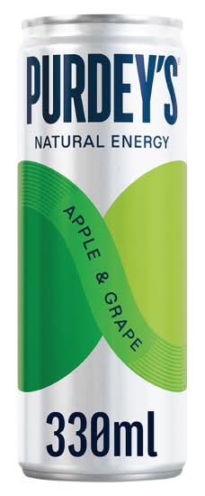 Purdey's Apple & Grape, Natural Energy Drink (330ml)