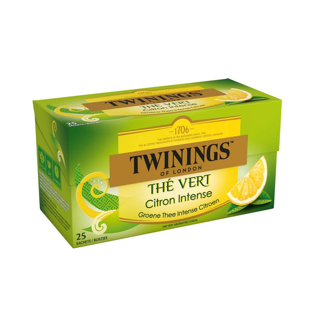 Twinings Thé Vert Citron 25 Sachets 50 g