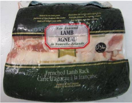 Frozen Frenched Lamb Rack, New Zealand - 16-20 oz (1 Unit per Case)