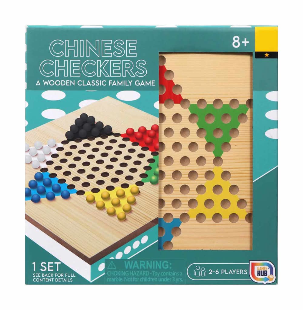 Games Hub Wood Checkers Classic Family Games 1 Ct - Assorted