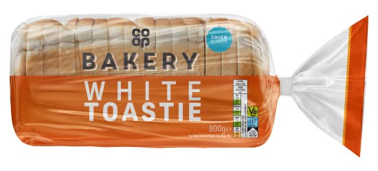 Co-op Bakery White Toastie Bread (800g)