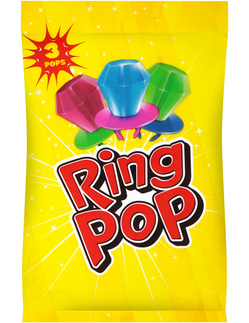 Ring Pop Individually Wrapped Candies, Assorted (3 x 0.5 oz)