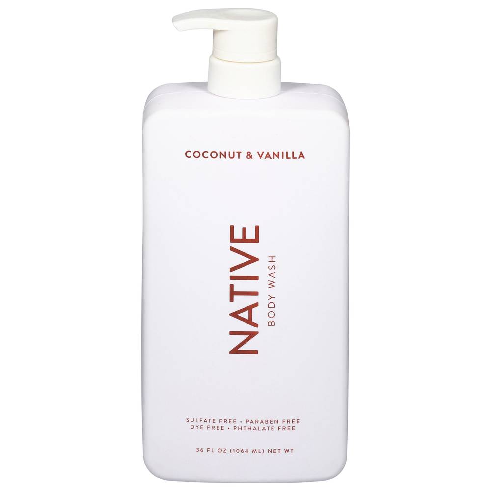 Native Body Wash, Coconut-Vanilla