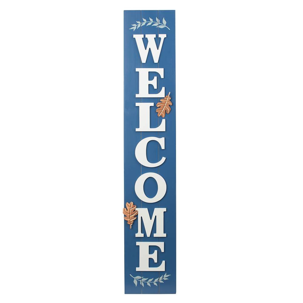 Holiday Living 3.5-ft Harvest Blue Welcome Porch Decor Sign | 88G1985A