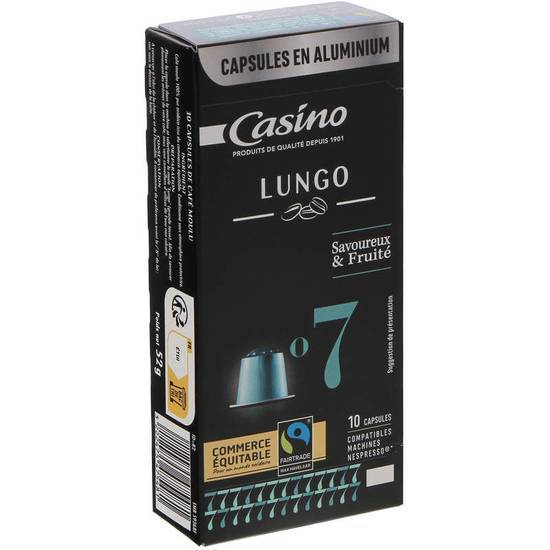 Casino Café - Lungo - 10 Capsules Plastique - Intensité 7 52 g