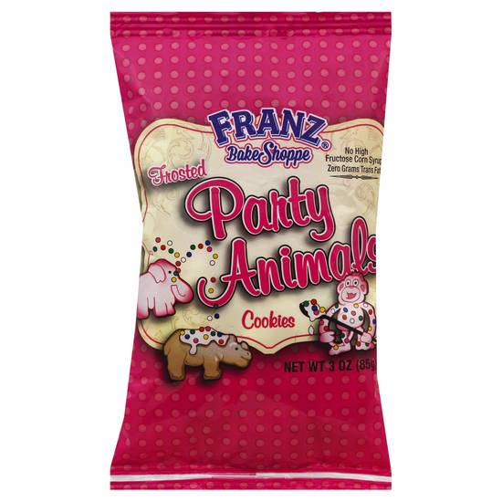 Franz Frosted Party Animals Cookies (3 oz)