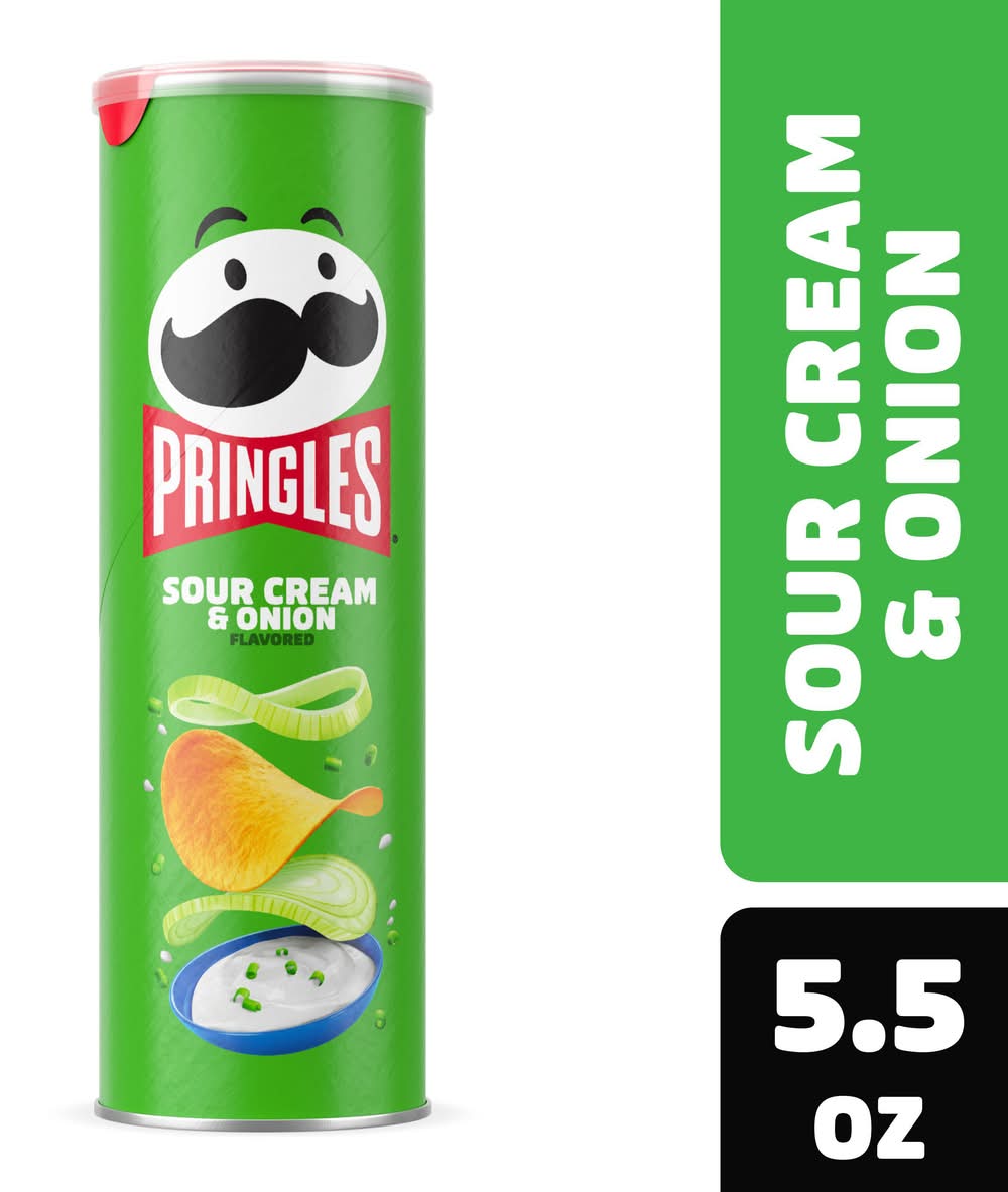 Pringles Potato Crisps, Sour Cream-Onion (5.5 oz)
