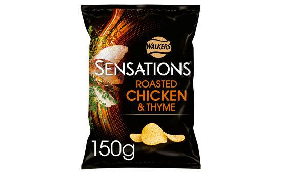 Walkers Sensations Roast Chicken & Thyme Sharing Crisps 150g