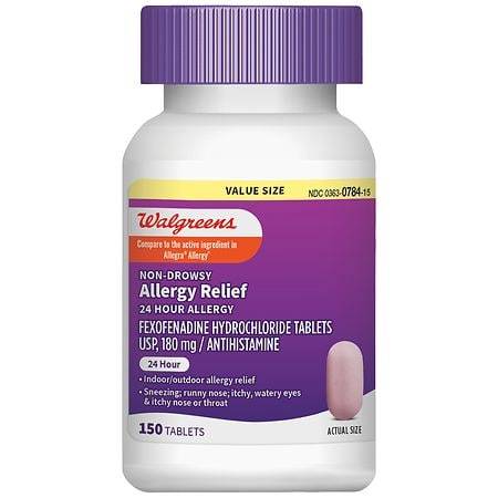Walgreens 24 Hour Allergy Relief Tablets