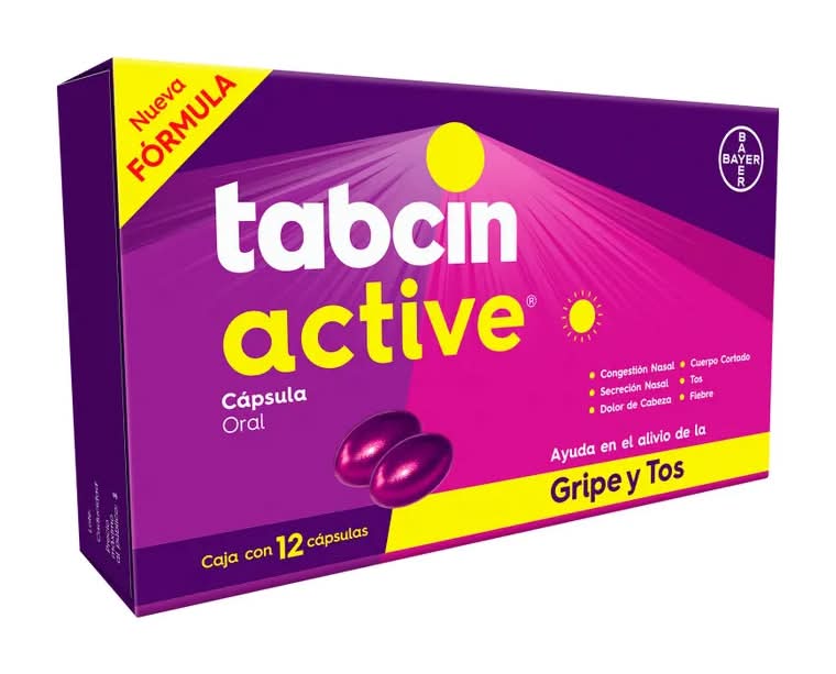 Tabcin · Active antigripal en cápsulas (12 un)