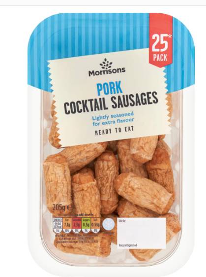 Morrisons Pork Cocktail Sausages (25 pack)