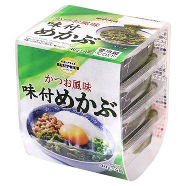 トップバリュ ベストプライス 味付めかぶ 40g×445494140073674549414007367