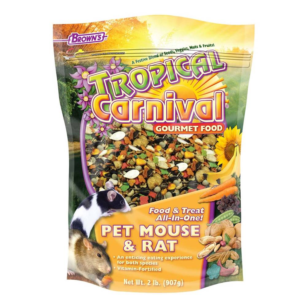 Brown's Tropical Carnival Gourmet Mouse & Rat Food