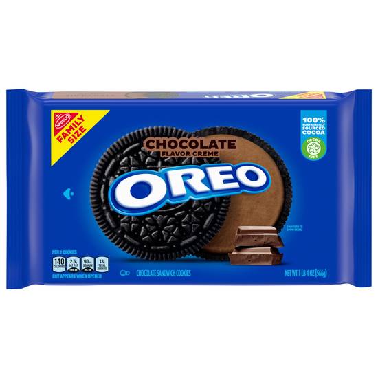 Oreo Family Size Chocolate Flavor Creme Sandwich Cookies