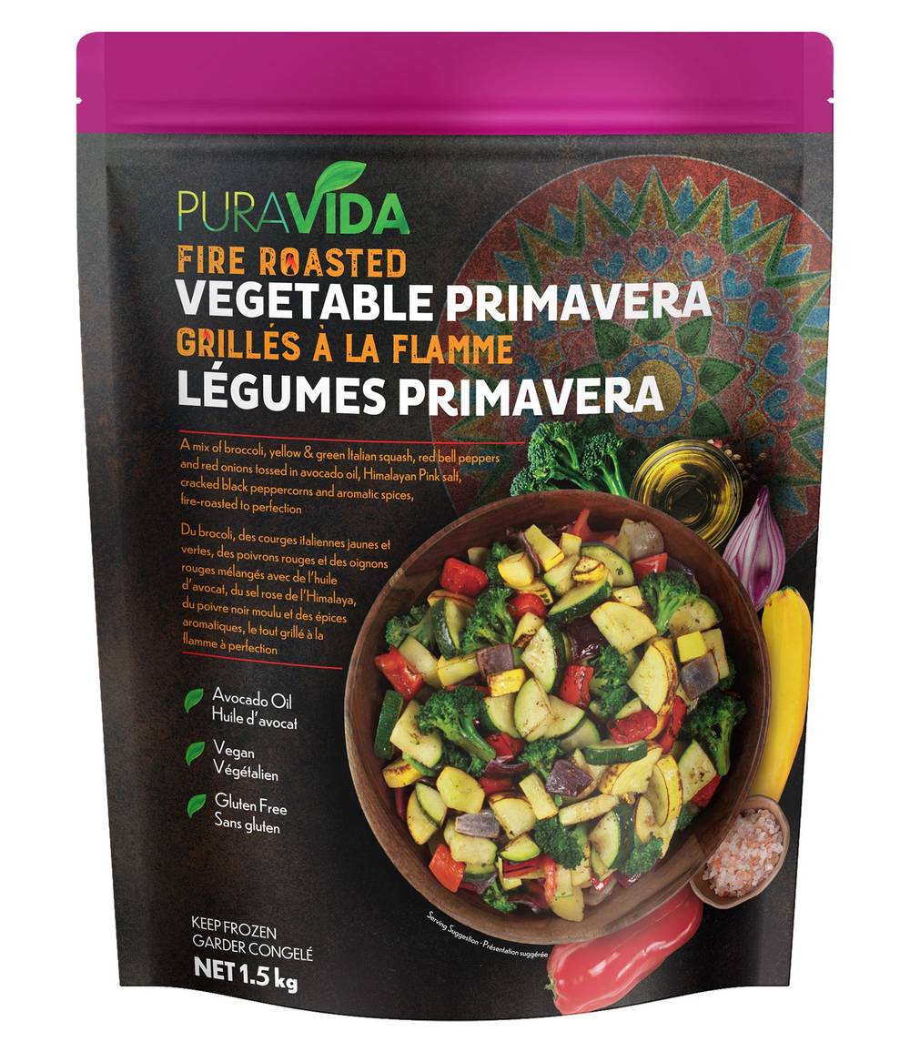 Puravida - Grillés A La Flamme Légumes Primavera, 1,5 Kg / Puravida Fire Roasted Vegetable Primavera, 1.5 Kg