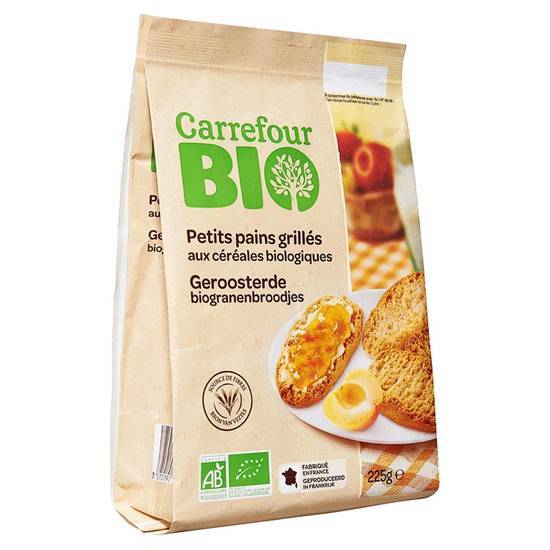 Carrefour Bio - Petits pains grillés aux céréales