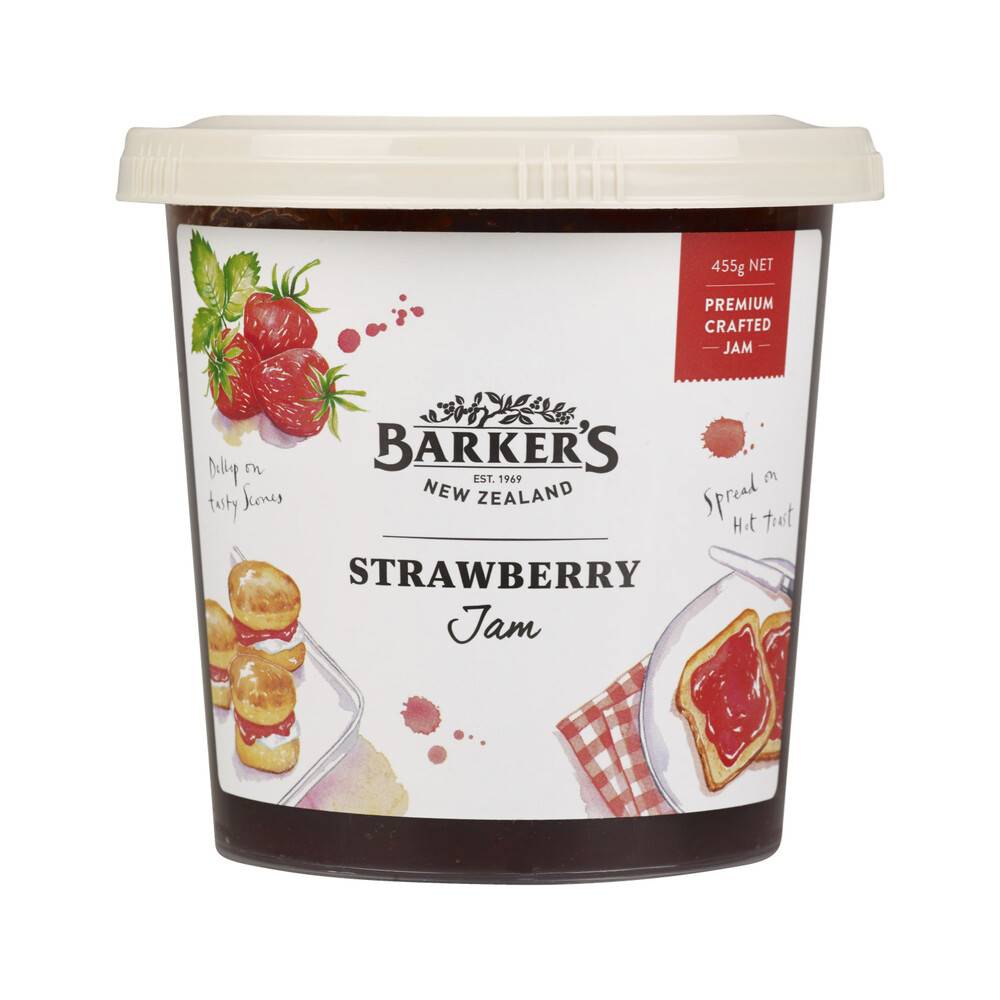 Barker's Strawberry Jam 455g