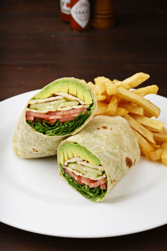 Haloumi and Avocado Wrap