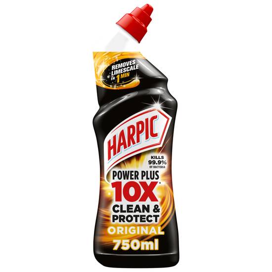 Harpic Power Plus Toilet Cleaner 10x better than Bleach Gel 750ml
