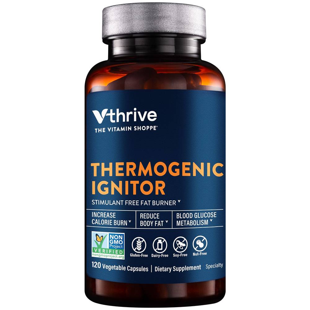 Thermogenic Ignitor Stimulant Free Fat Burner (120 Vegetable Capsules)