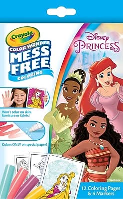 Crayola Color Wonder Princess Coloring Book, 12 Pages (752853)