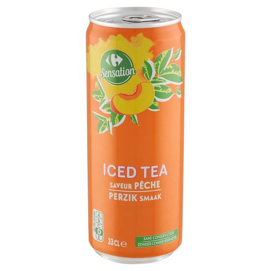 Carrefour Sensation Iced Tea Perzik Smaak 33 cl