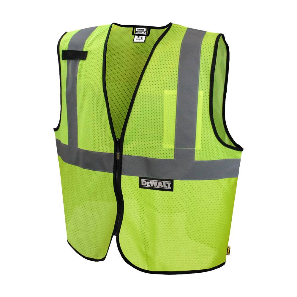 DEWALT Green Polyester High Visibility (Ansi Compliant) Enhanced Visibility (Reflective) Safety Vest (Extra Large) | DSV220-XL