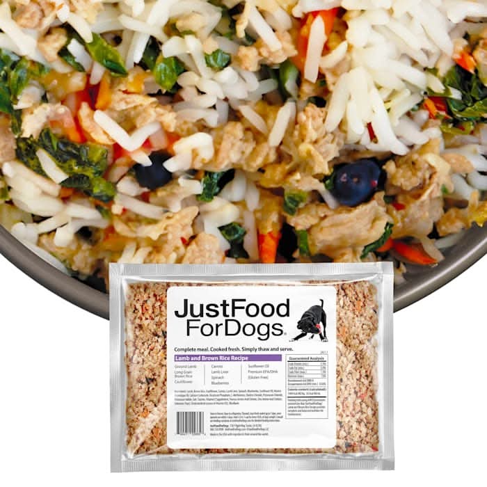 JustFoodForDogs Daily Diets Lamb & Brown Rice Frozen Dog Food, 72 oz.