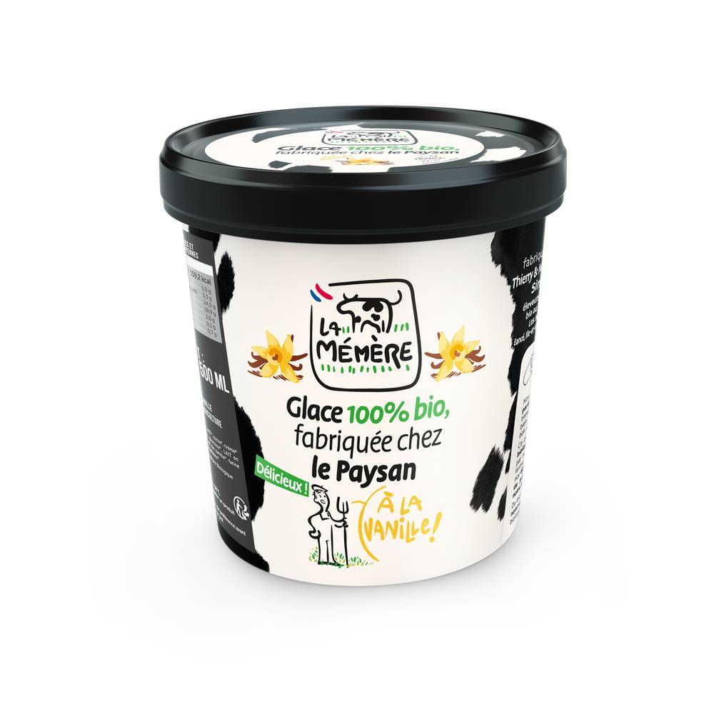 La Mémère - Glace bio à la vanille (400g)