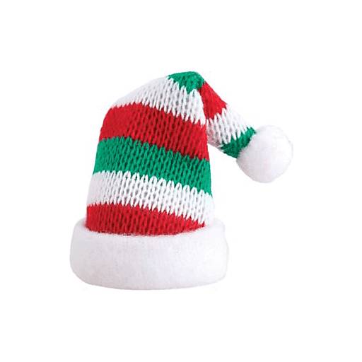 The Gift Wrap Company Bottle Topper Striped Elf Hat