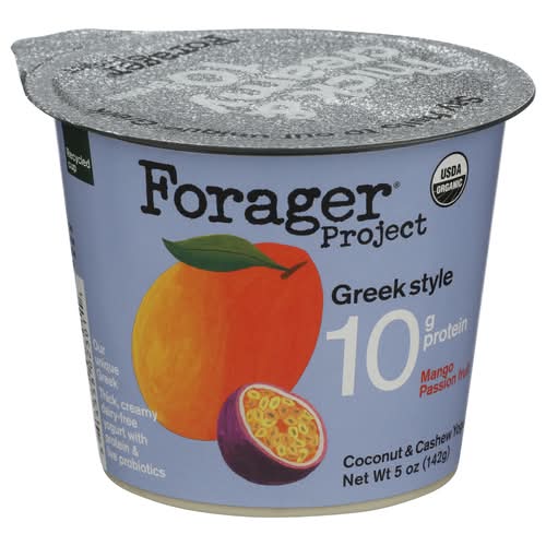 Forager Project Organic Mango Passionfruit Greek Style Coconut & Cashew Yogurt Alternative