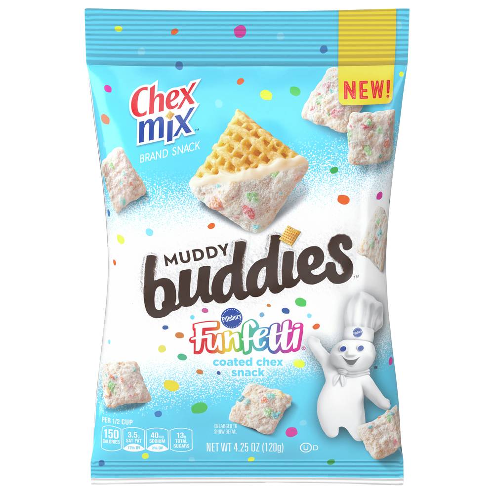 Chex Mix Muddy Buddies Cereals, Funfetti (4.25 oz)