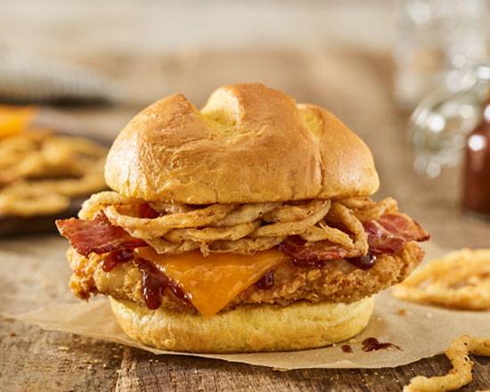 BBQ Bacon Cheddar Crispy Chicken Sandwich