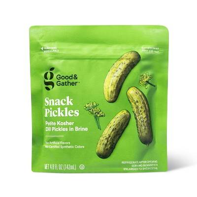 Good & Gather Petite Kosher Dill Pickle Snack Pouch (4.8 fl oz)