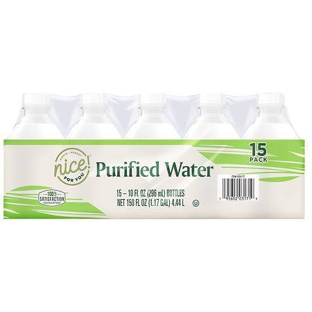 Nice! Purified Water (15 ct, 10 fl oz)