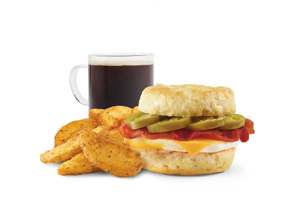 Jalapeño Bacon, Egg, and Cheese Biscuit Combo
