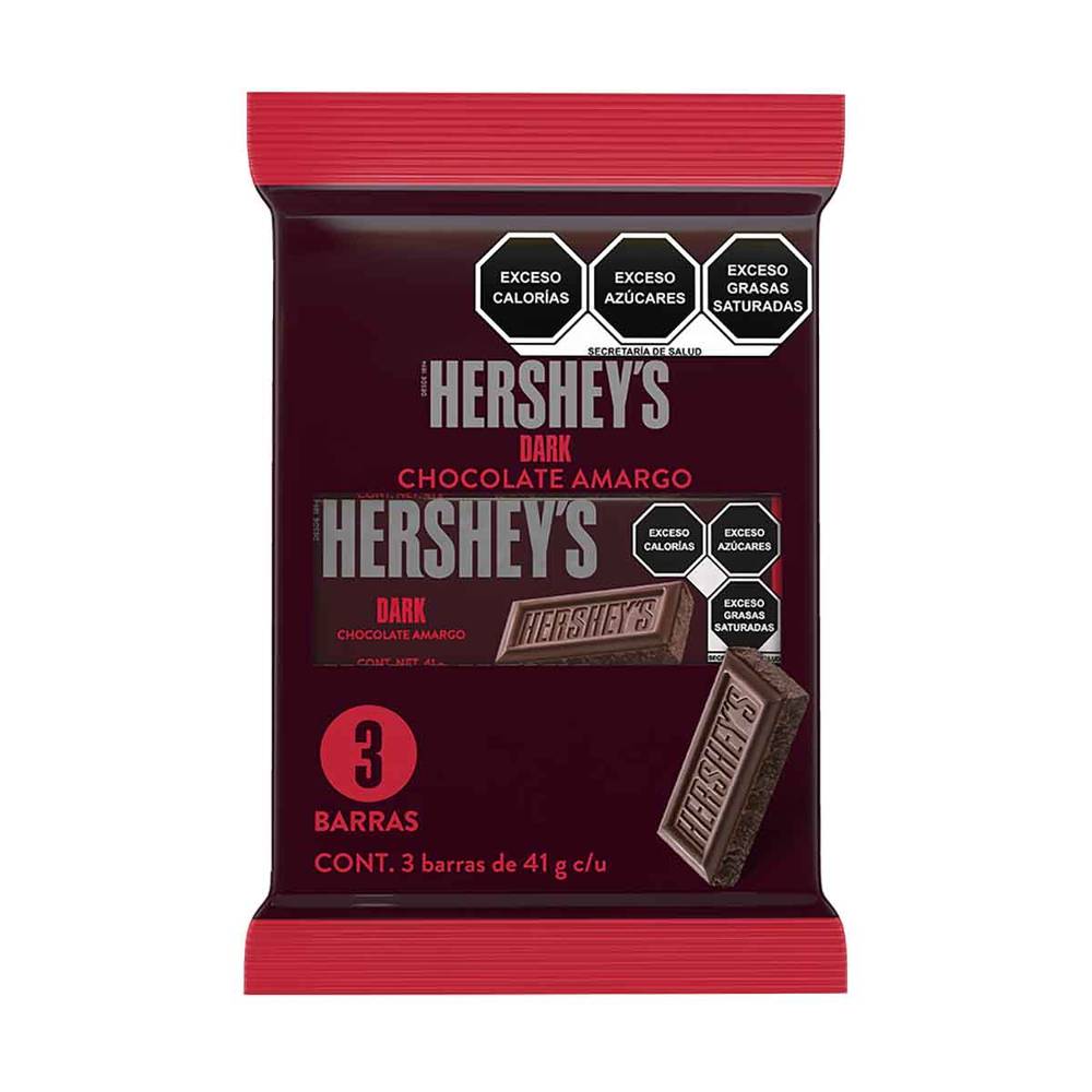 Hershey's · Chocolate amargo (3 un)